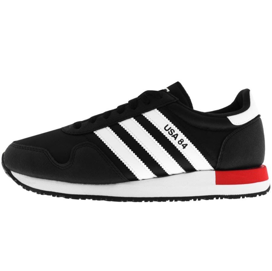 adidas Originals USA 84 Trainers Black | Mainline Menswear